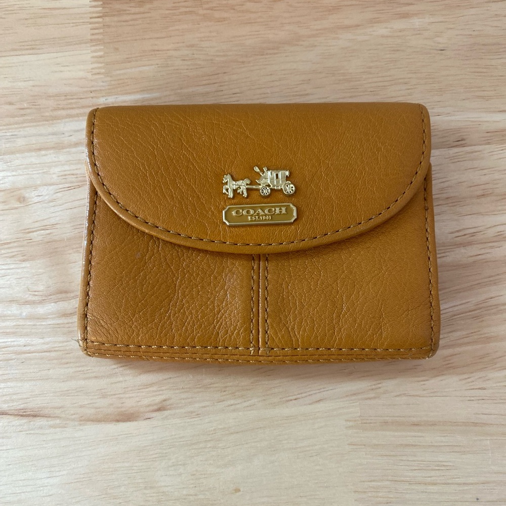 Perfect Condition Coach Small Wallet - Brunt Orange